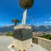 Olympisch vuur Bergiselschans Innsbruck